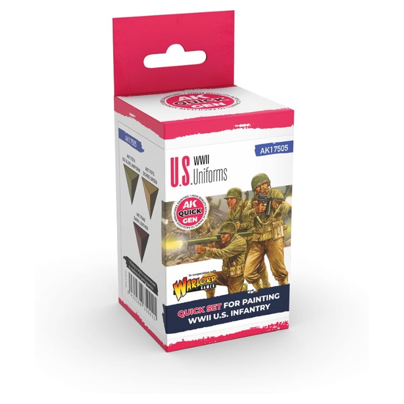 AK Interactive Quick Gen Paint Set - Us Uniforms AK17505