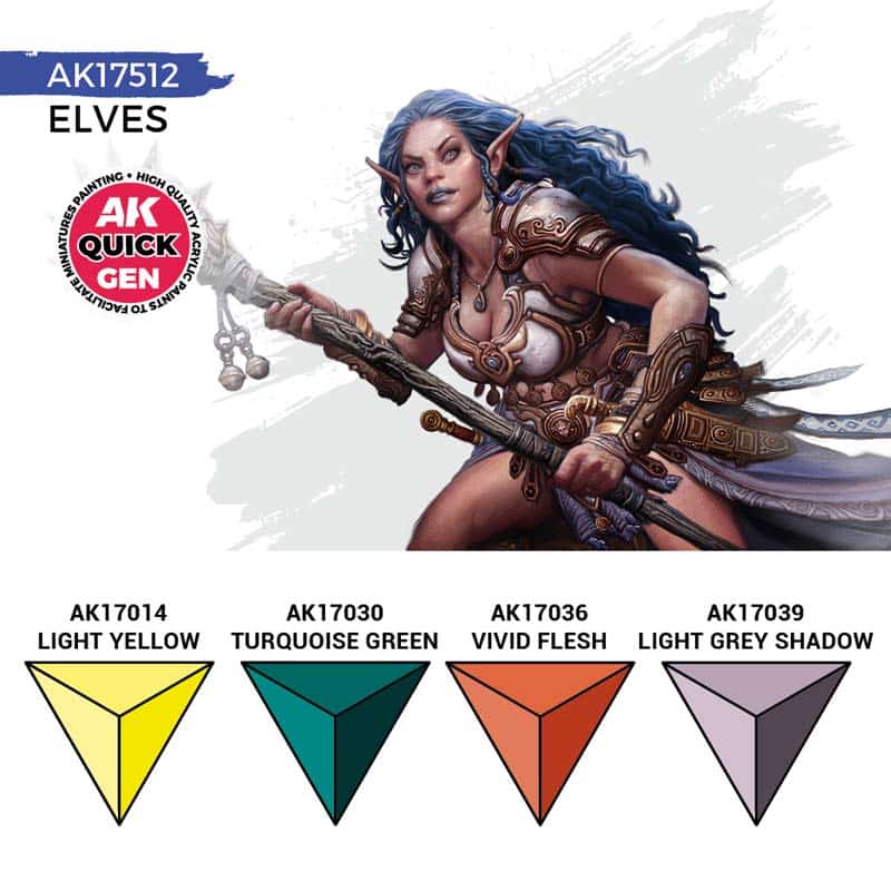 AK Interactive Quick Gen Paint Set - Elves AK17512