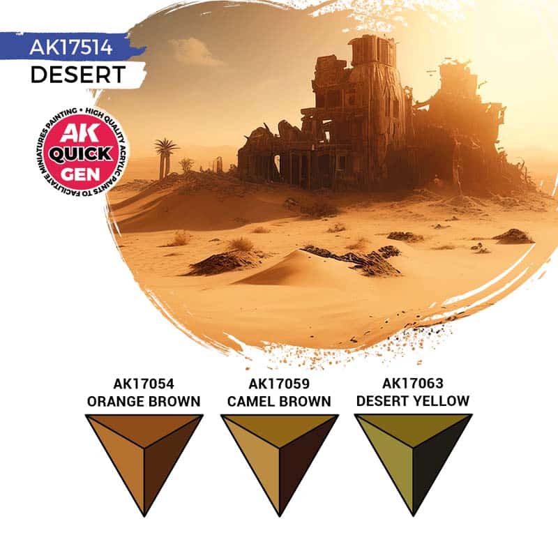 AK Interactive Quick Gen Paint Set - Desert AK17514