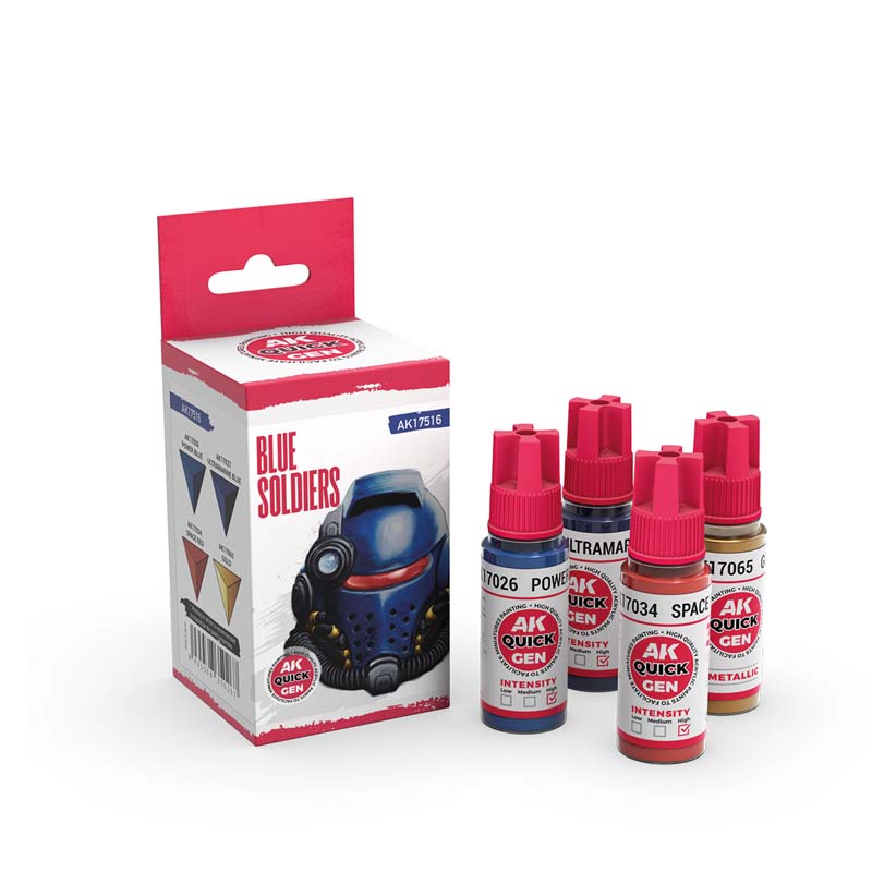 AK Interactive Quick Gen Paint Set - Blue Soldiers AK17516