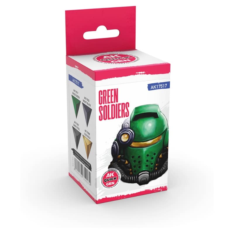 AK Interactive Quick Gen Paint Set - Green Soldiers AK17517