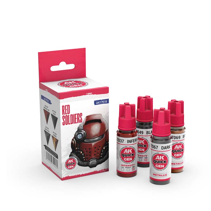 AK Interactive Quick Gen Paint Set - Red Soldiers AK17518