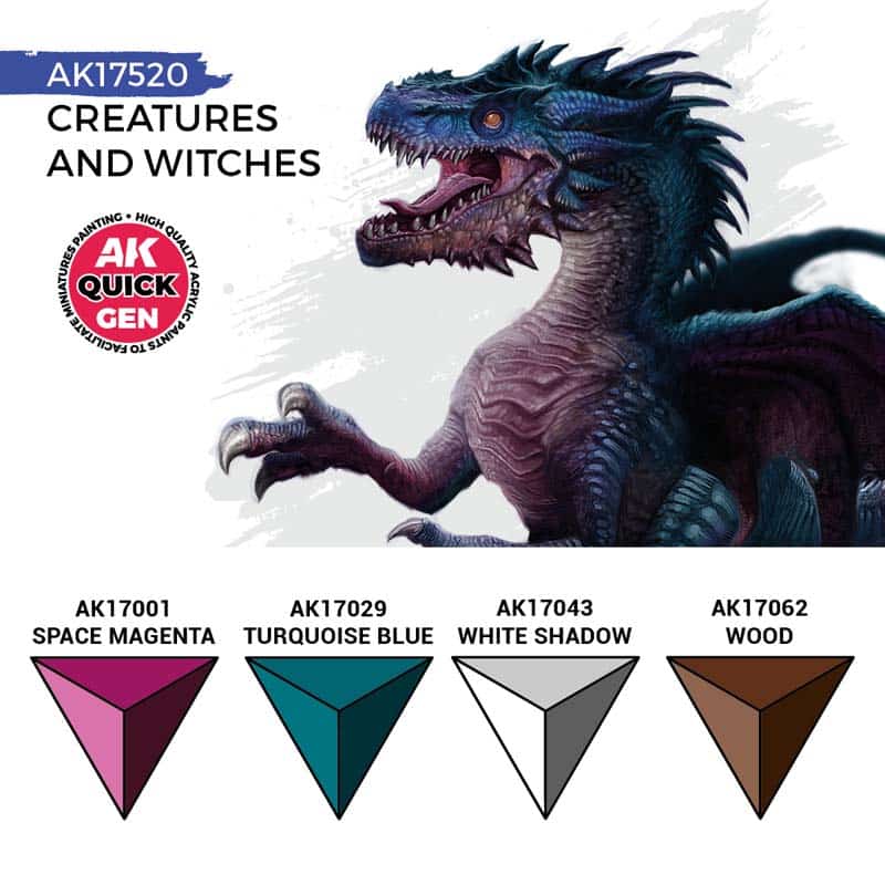 AK Interactive Quick Gen Paint Set - Creatures And Witches AK17520