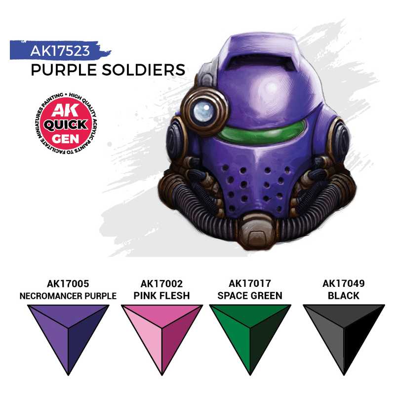 AK Interactive Quick Gen Paint Set - Purple Soldiers AK17523