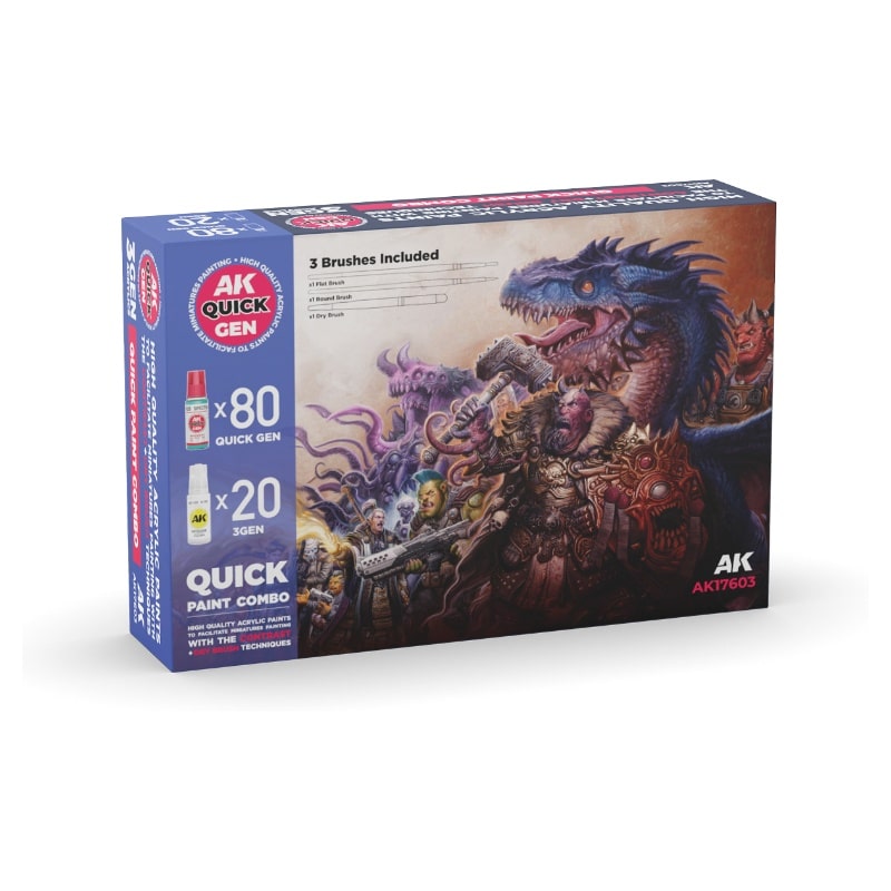 AK Interactive Quick Gen Paint Set - Combo Set 100 Colors AK17603