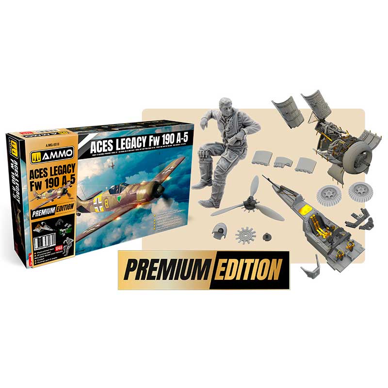 Ammo Aces Legacy Focke Wulf 190 A-5 Premium Edition (1/48) A.MIG-8518