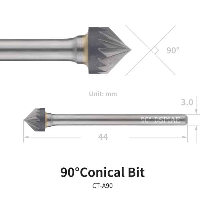 DSPIAE Cone Shaped Bur (90°) CT-A90