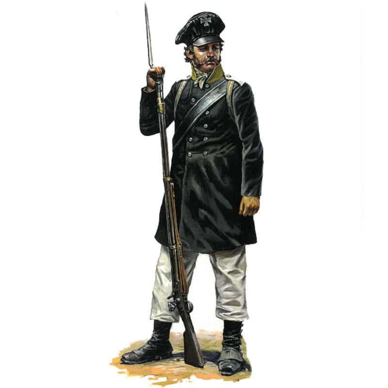 Hat Industrie Napoleonic Prussian Landwehr Marching (1/72) 8309