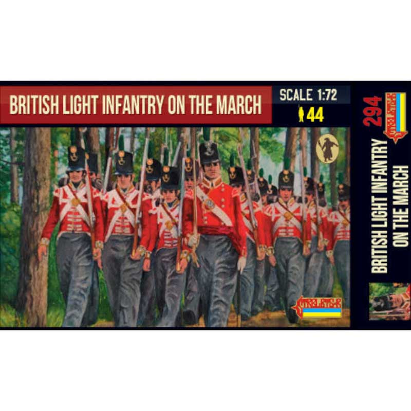 Strelets-R British Light Infantry On March (1/72) M294