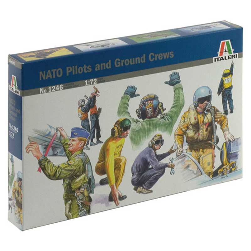 1/72 Nato Pilots And Ground Crew Italeri 1246 *Damaged Box*