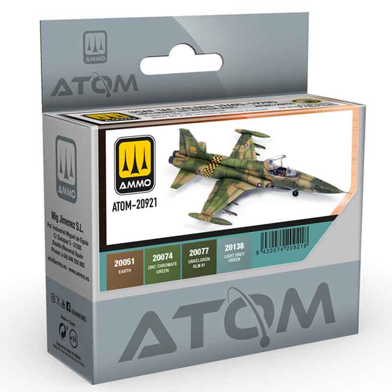 Ammo ATOM 60s-70s USAF TAC Colors Paint Set ATOM-20921