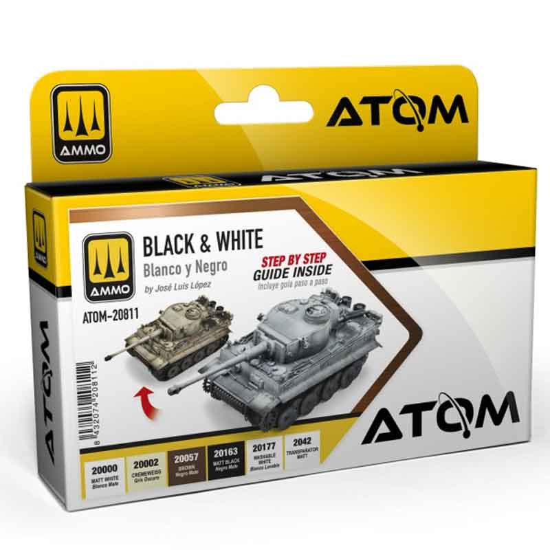 Ammo ATOM Black & White Technique Set ATOM-20811