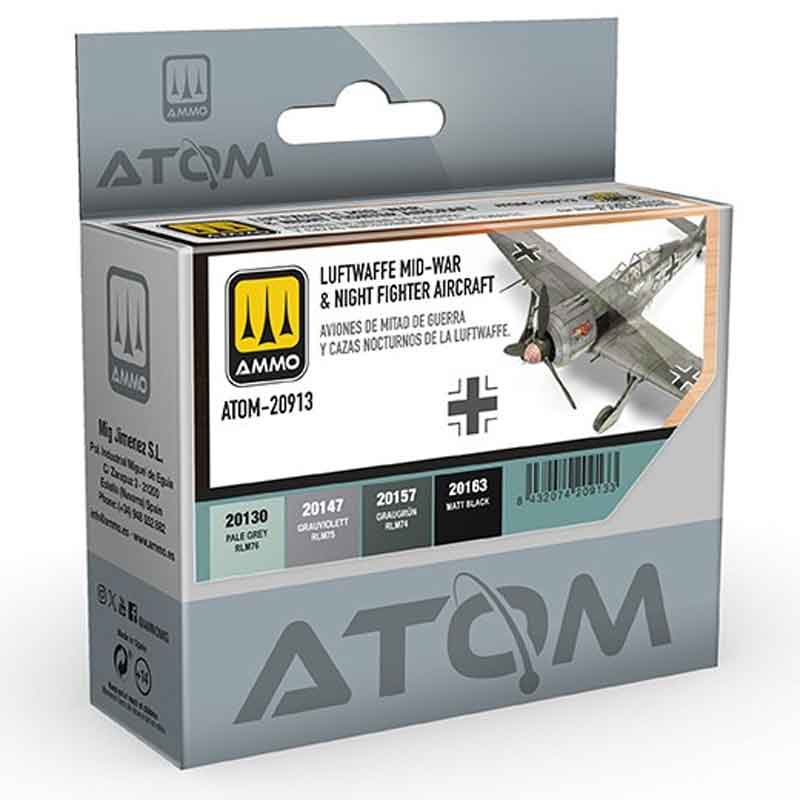 Ammo ATOM Luftwaffe Mid-War & Night Fighter Aircraft Set ATOM-20913