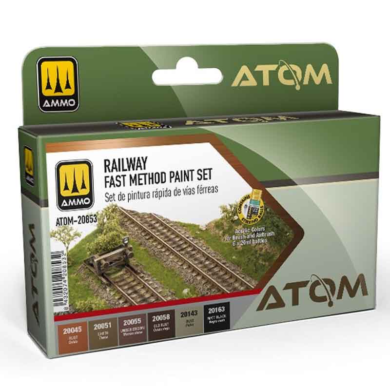Ammo ATOM Railway Fast Method Paint Set ATOM-20853
