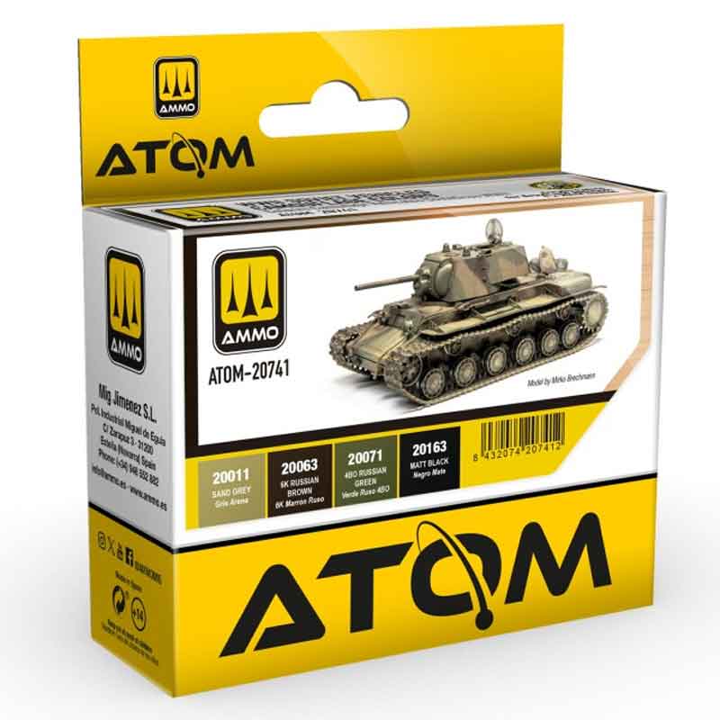 Ammo ATOM WWII Soviet Vehicles Camouflage Colours Set ATOM-20741