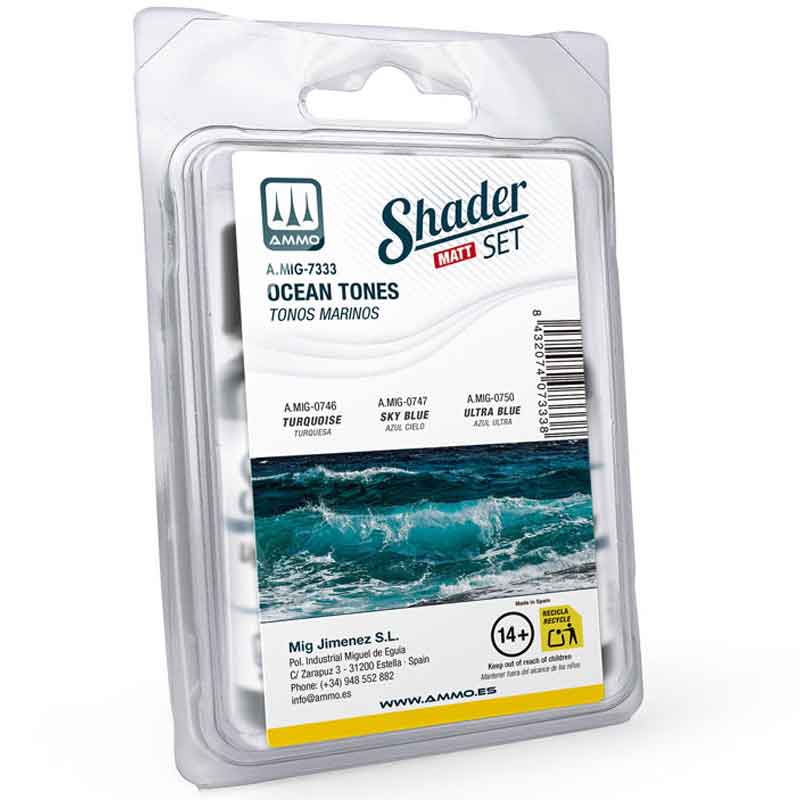 Ammo Matt Shader Set Ocean Tones A.MIG-7333