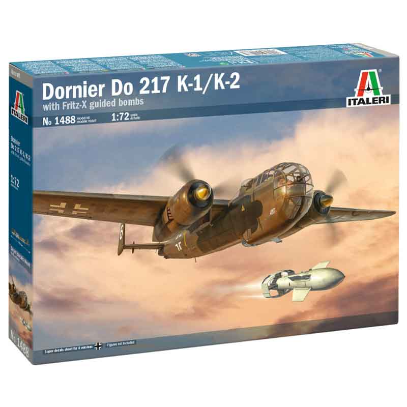 Italeri Dornier Do 217 K-1/K-2 with Fritz X Guided Bombs (1/72) 1488