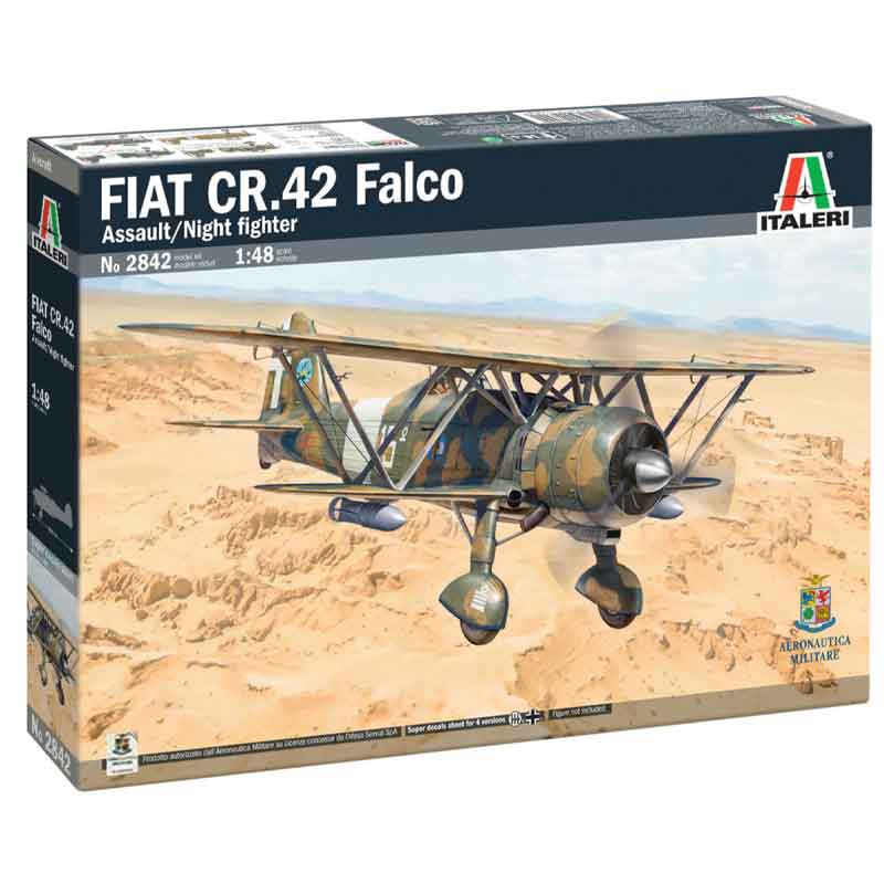 Italeri FIAT CR.42 Falco Assault/Night Fighter (1/48) 2842