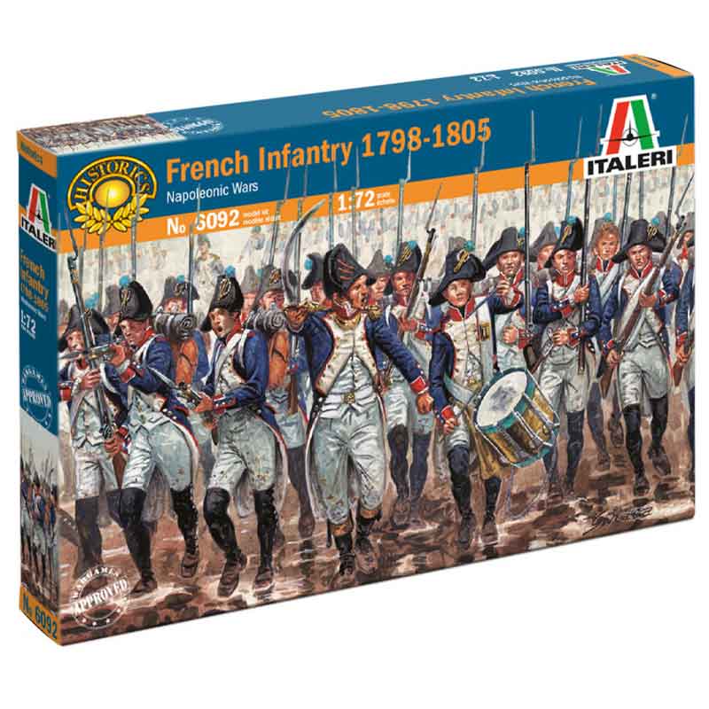 Italeri Napoleonic Wars: French Infantry (1798-1805) (1/72) 6092