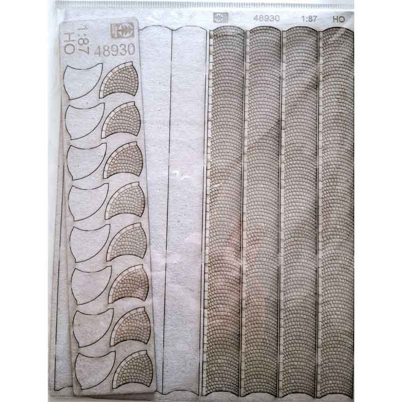 Model Scene Pavement – Fan Pattern (HO) 48930