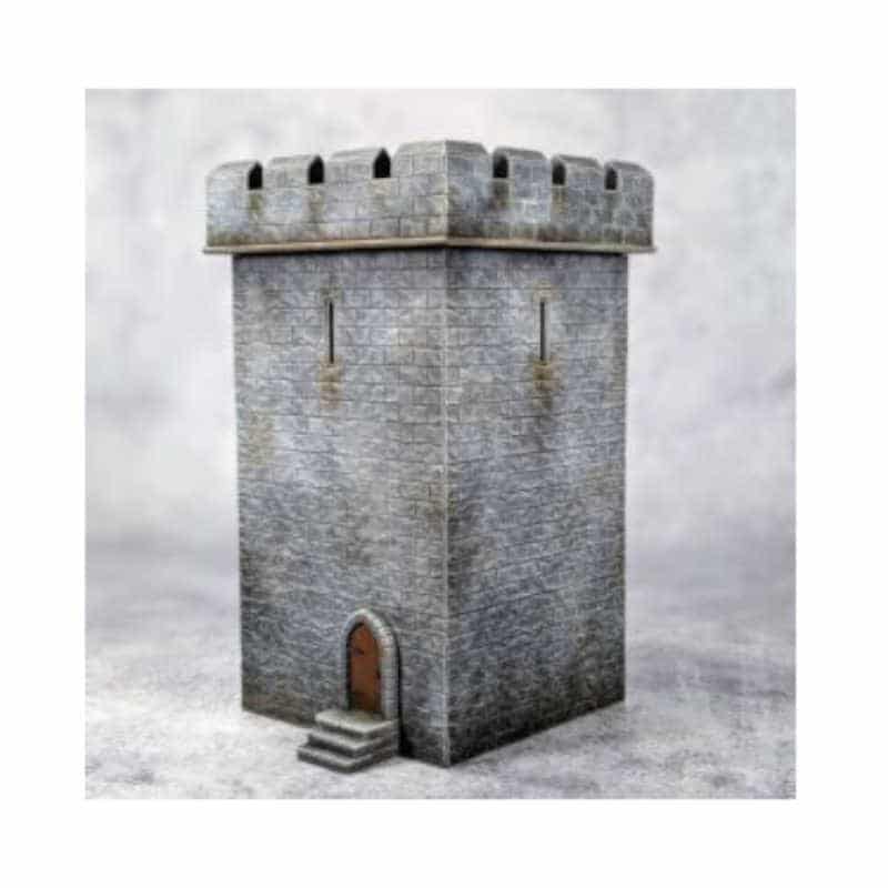 The Tabletop Workshop Fortified Square Castle Tower (28mm) 28MEDSQUT