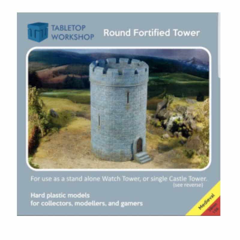 The Tabletop Workshop Medieval Fortified Castle Round Tower (28mm) 28MEDRNDT