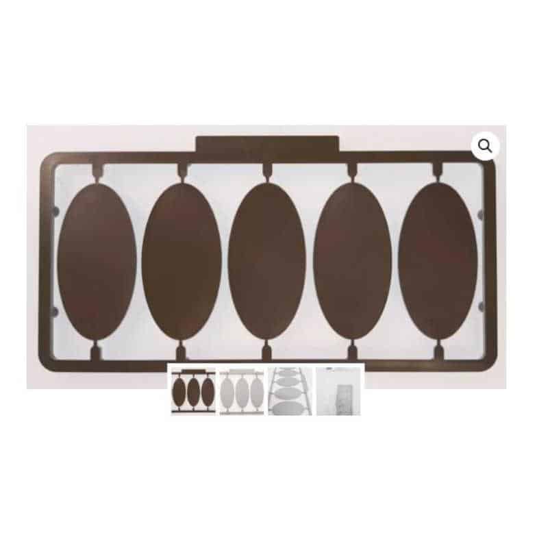 The Tabletop Workshop Oval Unlipped Base Frame (50pk) (25mm x 50mm) SKF2550OVAGYBL