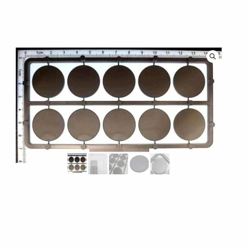 The Tabletop Workshop Round Unlipped Base Frame (40pk) (25mm) SKF25RNDGYBL