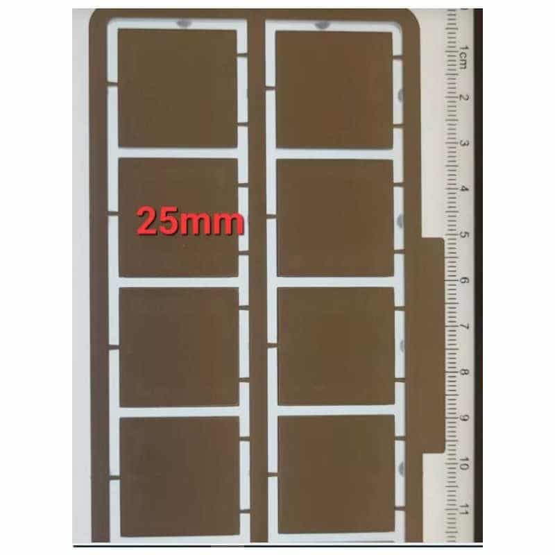 The Tabletop Workshop Square Unlipped Base Frame (40pk) (25mm) SKF25SQUGYBL