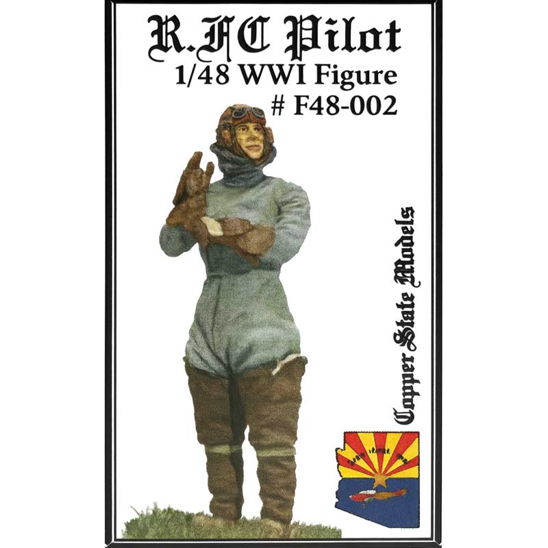 Copper State Models WWI RFC Pilot Figure (1/48) F48-002