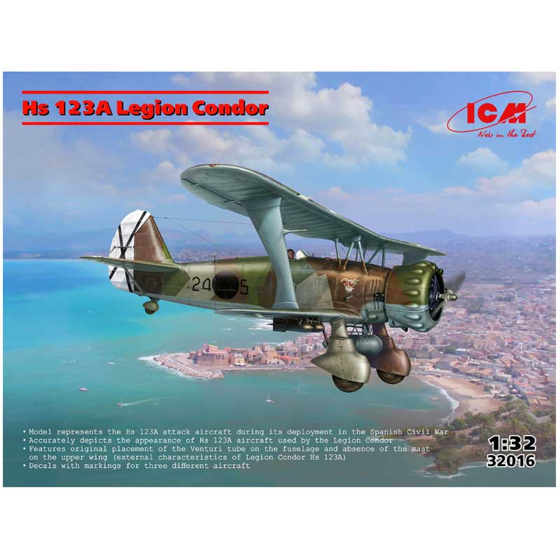 ICM Hs 123A-1 Legion Condor Attack Aircraft (1/32) 32016