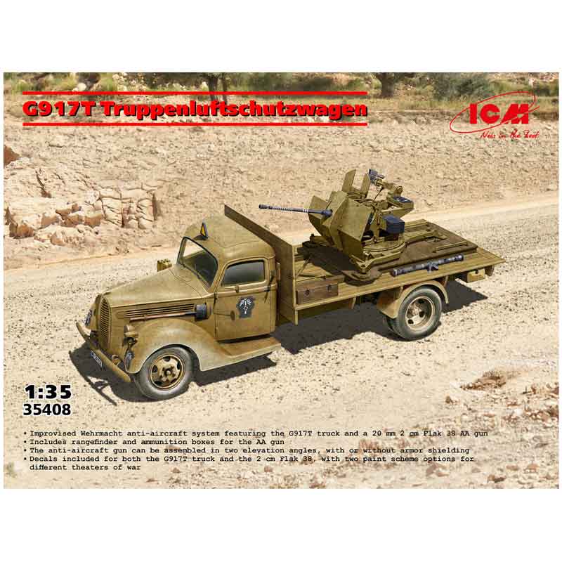 ICM G917T Truppenluftschutzwagen Flak 38 Truck (1/35) ICM35408