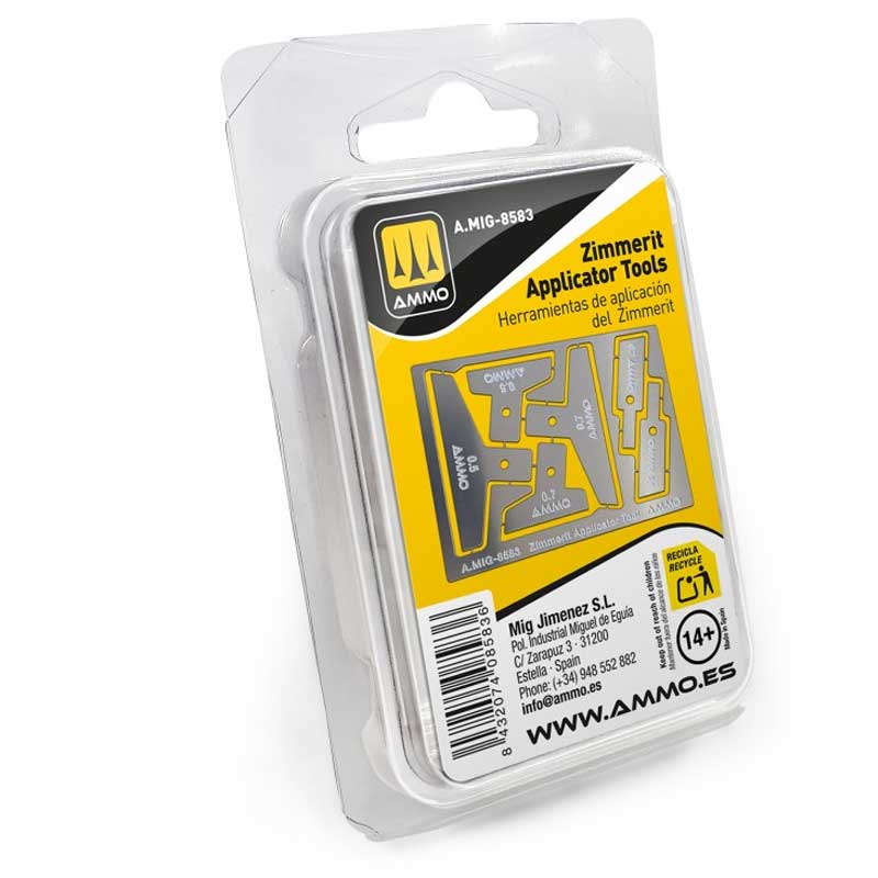 Ammo Zimmerit Applicator Tools Set (9pcs) A.MIG-8583
