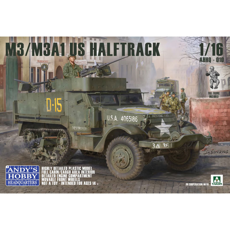 Andy's Hobby HQ M3/M3A1 US Halftrack 2in1 (1/16) AHHQ010