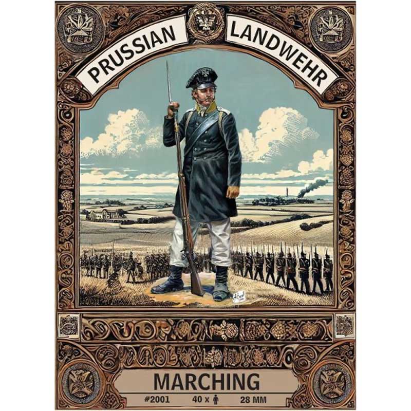 Hat Industrie Prussian Landwehr Marching (28mm) 2001