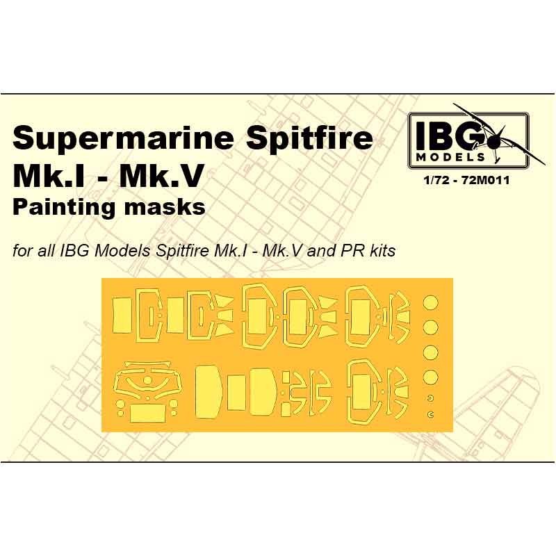 IBG Spitfire Painting Masks (1/72) 72M011