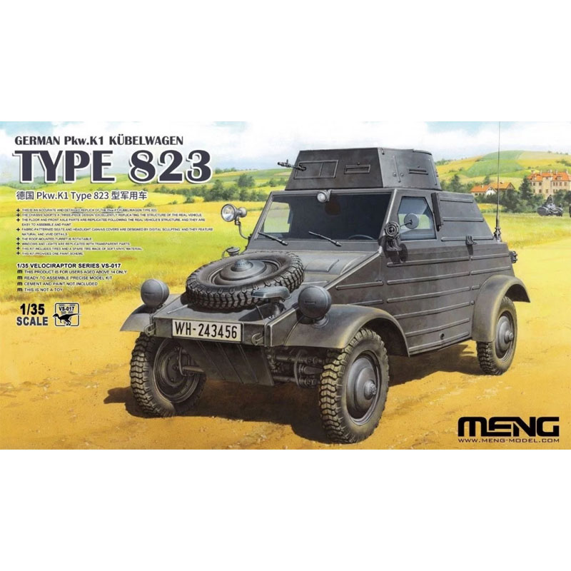 Meng Model German Pkw. K1 Kubelwagen Type 823 (1/35) VS-017