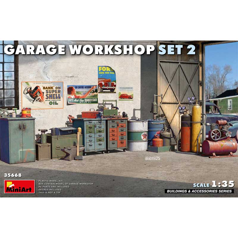 Miniart Garage Workshop Set #2 (1/35) 35668