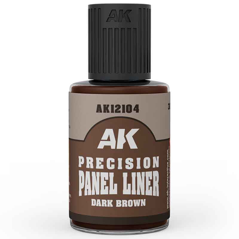 AK Interactive Precision Paneliner Dark Brown (30ml) AK12104