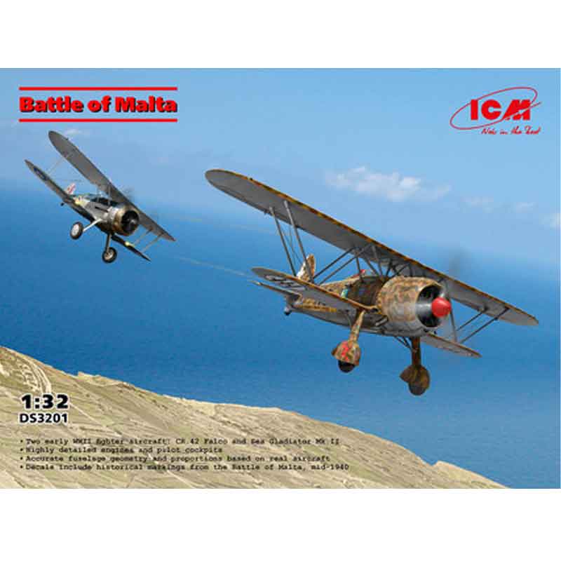 ICM Battle of Malta CR.42 Falco & Sea Gladiator Mk.II (1/32) DS3201