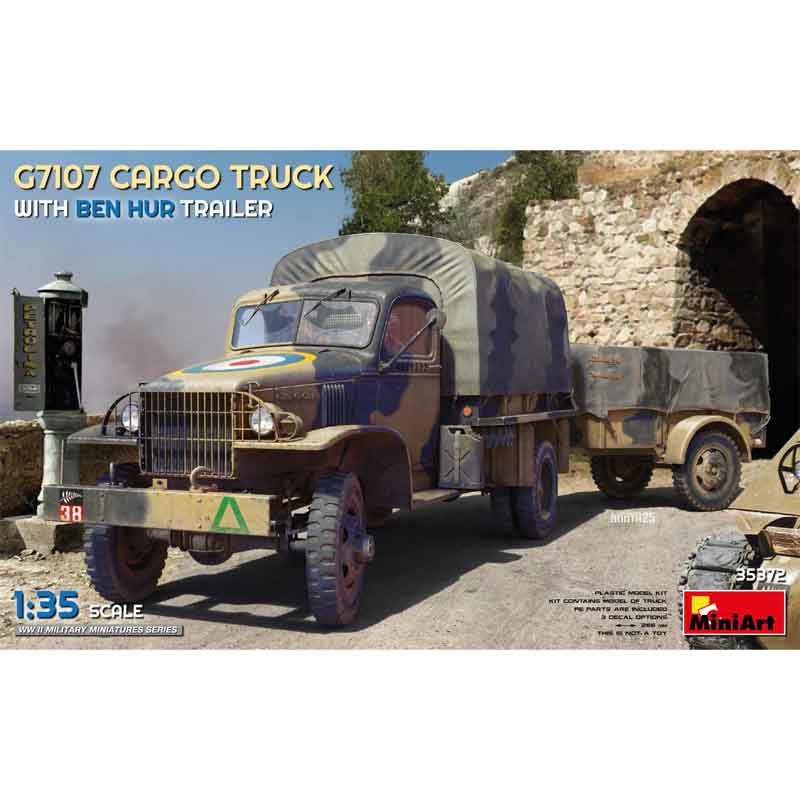 MiniArt G7107 1.5t 4x4 Cargo Truck with Trailer (1/35) 35372