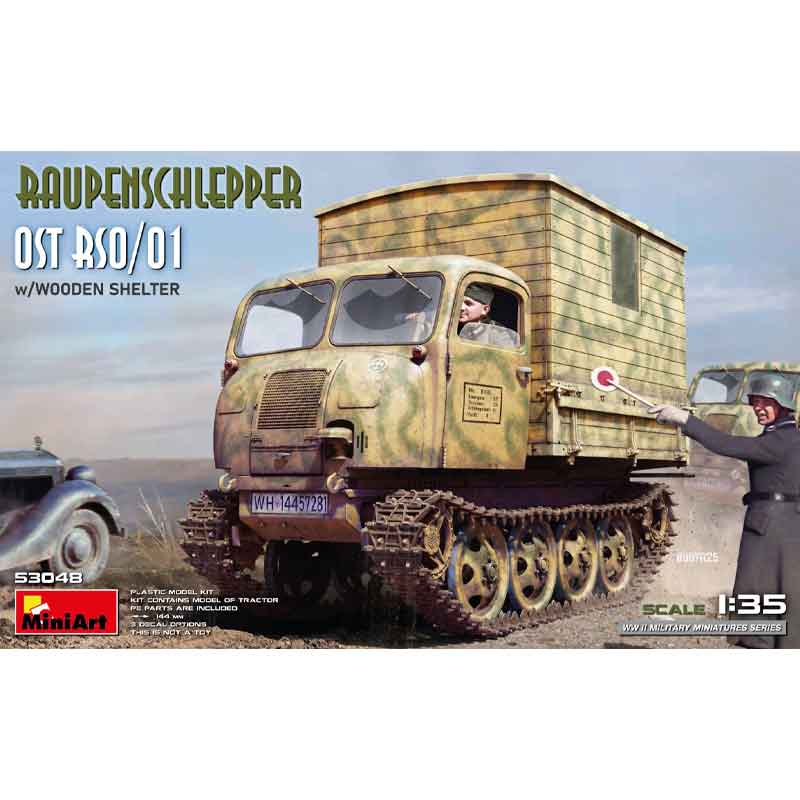 MiniArt Raupenschlepper Ost RSO/01 with Wood Shelter (1/35) 53048
