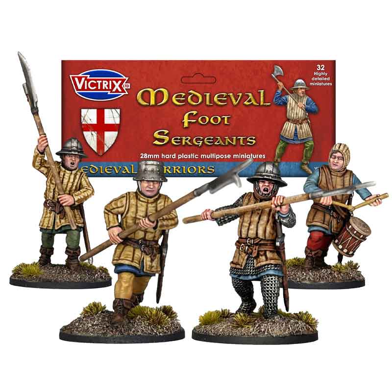 Victrix Medieval Foot Sergeants (28mm) VXM006