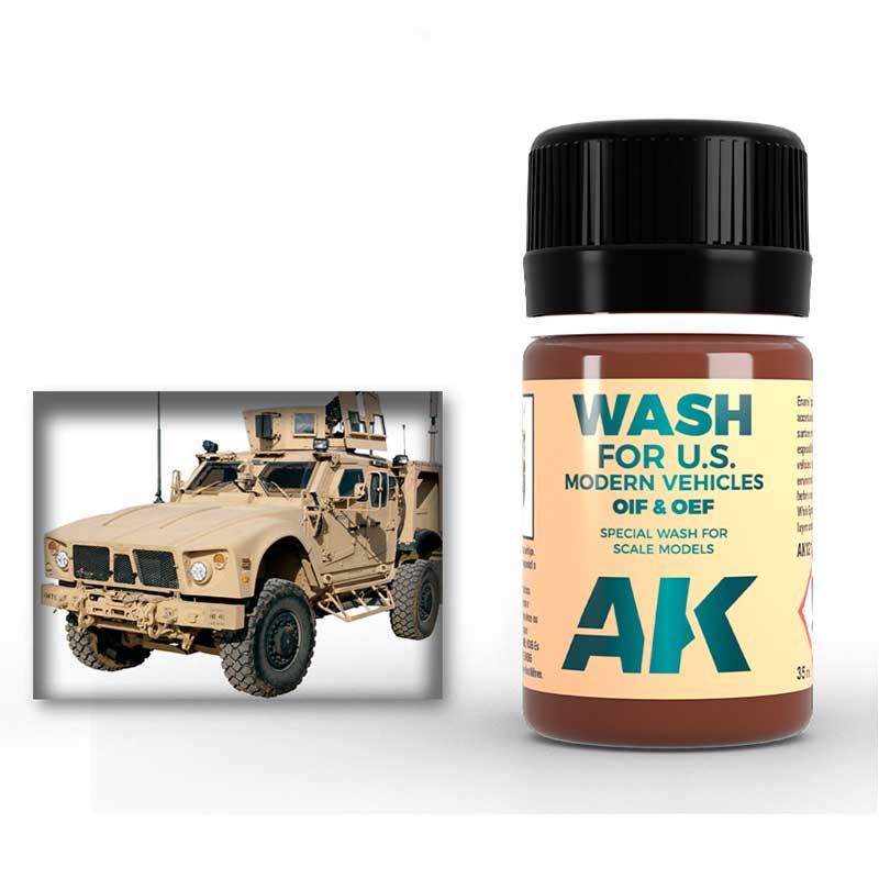 AK Interactive Oif and Oef US Vehicles Wash (35ml) AK-121