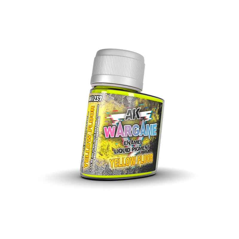 AK Interactive Yellow Fluor - Wargame Liquid Pigment (35ml) AK-1237