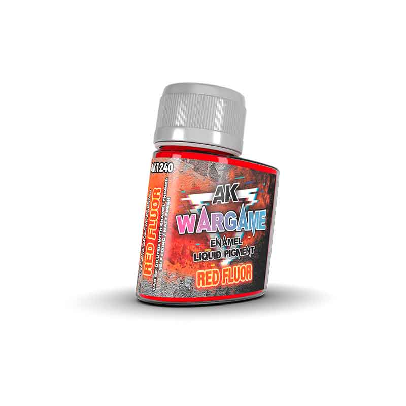 AK Interactive Red Fluor - Wargame Liquid Pigment (35ml) AK-1240
