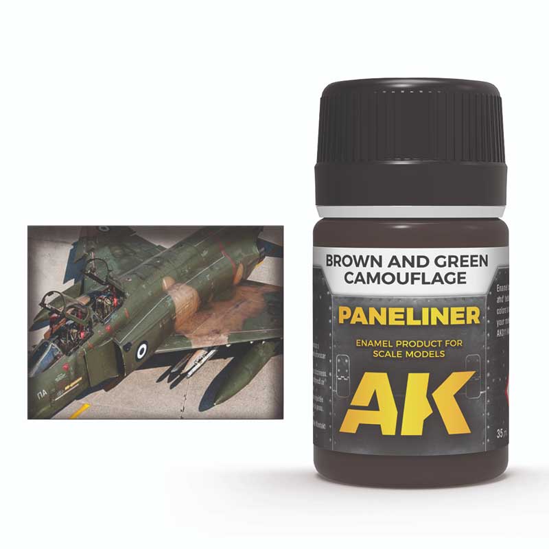 AK Interactive Paneliner for Brown and Green Camouflage (35ml) AK-2071