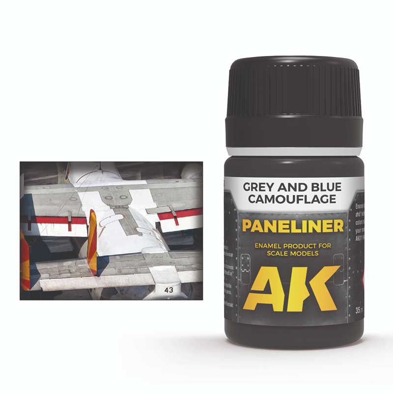 AK Interactive Paneliner for Grey and Blue Camouflage (35ml) AK-2072