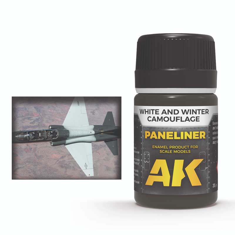 AK Interactive Paneliner for White and Winter Camouflage (35ml) AK-2074