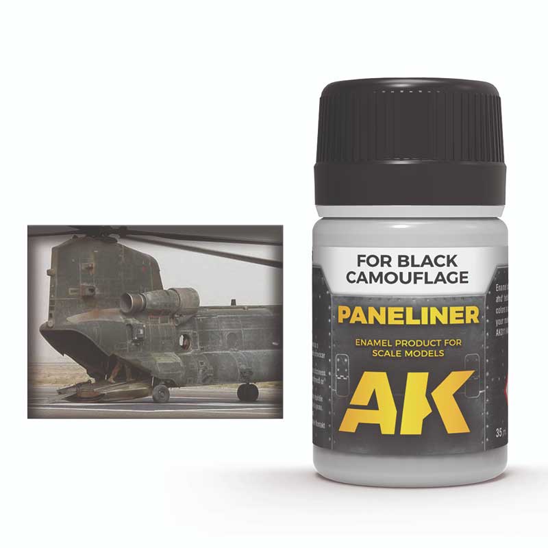 AK Interactive Paneliner for Black Camouflage (35ml) AK-2075